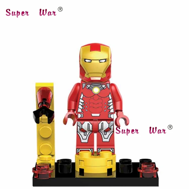 BQ028 Один Marvel Мстители Железный человек Броня коллекционные Tony Stark военная машина строительные блоки кирпичи игрушки для детей - Цвет: BQ028