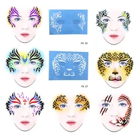 ophir face template reusable face painting stencil for party temporary tattoo template body painting stencil 7pcs fa23 29