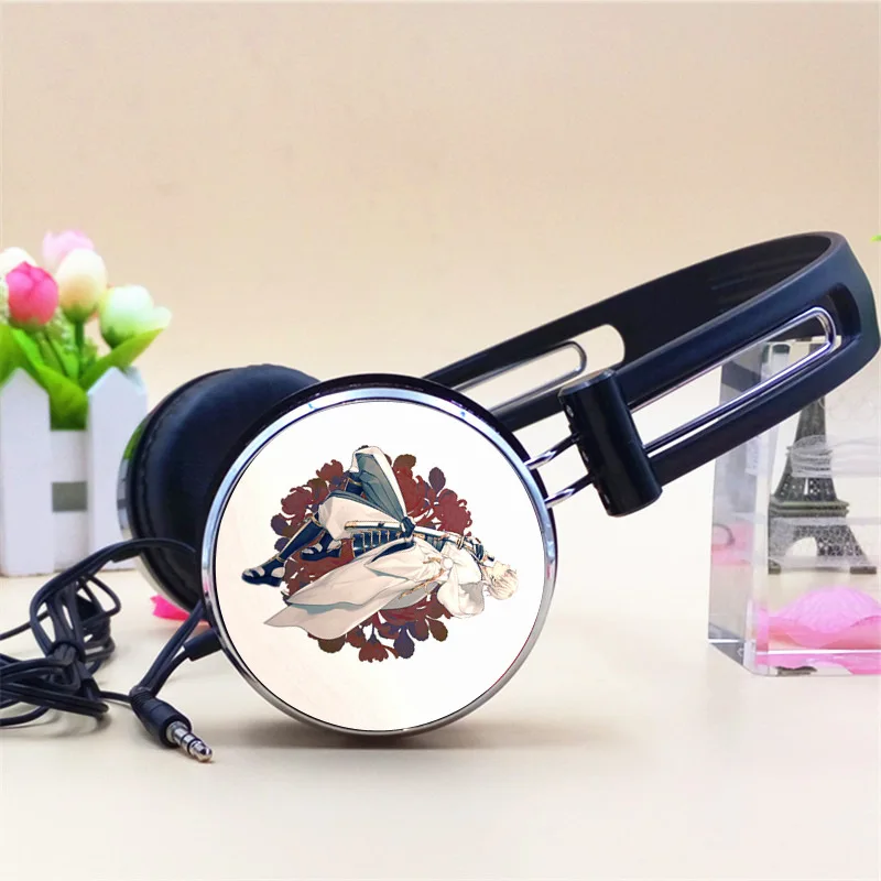 Custom Touken Ranbu Online Mikazuki Munechika Nakigitsune Anime Headphone Adjustable Headphones Gaming Headset Stereo Headphones