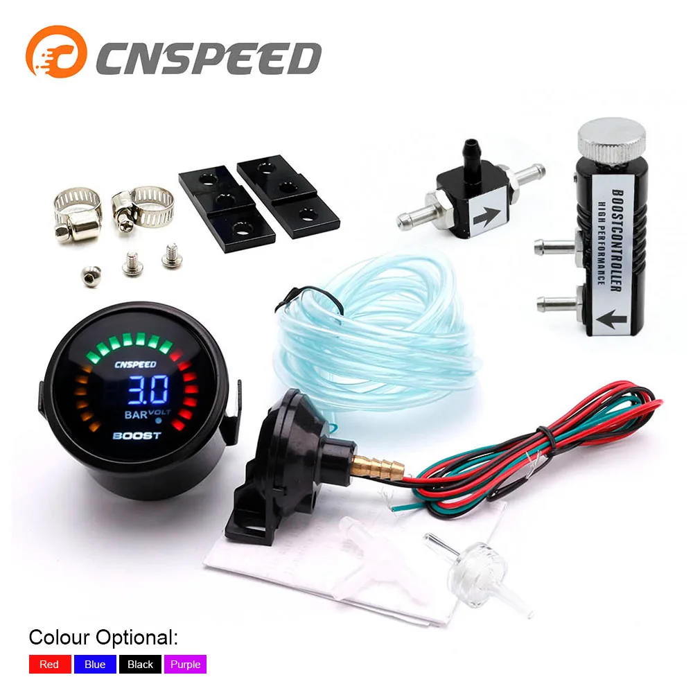 CNSPEED 2 &quot52 мм 20 светодиодный турбометр цифровой автомобильный измеритель 1 ~ 3 бар