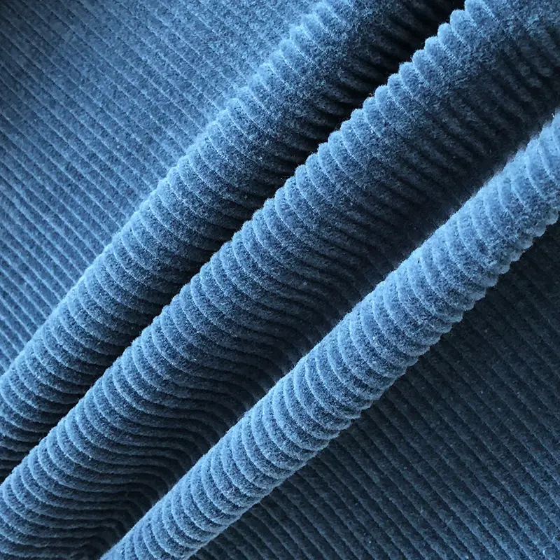 Blue Вельветовые брюки женские свободные с высокой талией по щиколотку брюки женские повседневные уличные с карманами вельветовые брюки обычные однотонные Q1568 - Цвет: Blue