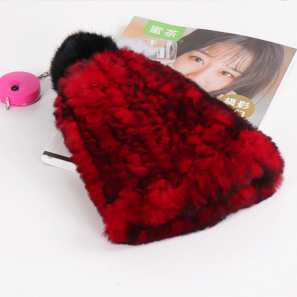 2020 New Kids 100% Natural Rex Rabbit Fur Hats Winter Children Warm Soft Real Cap Knitted Good Elastic Child Genuine Hat | Аксессуары