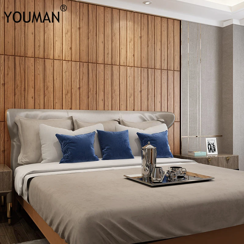 

DIY 3D деревянный стикер для стен, домашний декор, пенопласт, водонепроницаемое покрытие для стен, 3D наклейка на стену, самоклеящиеся наклейки ...