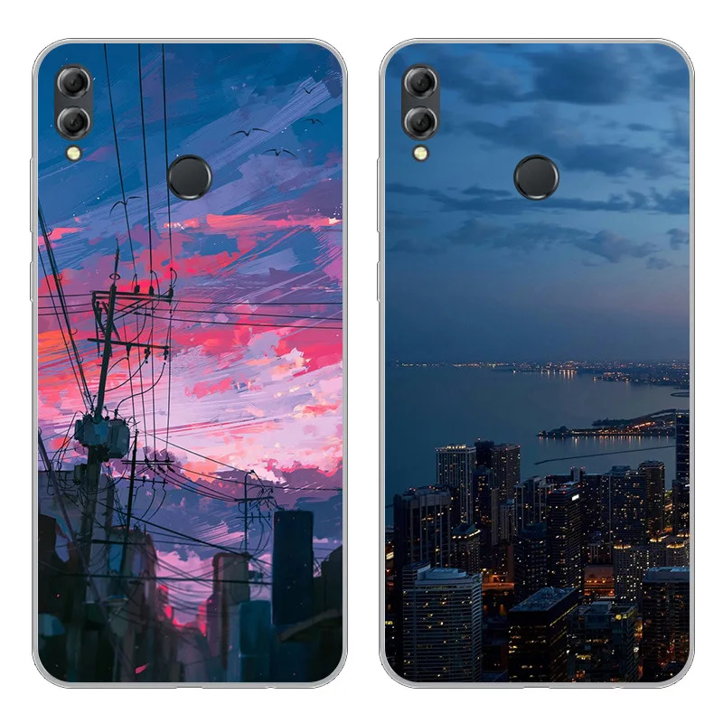 Чехол для Huawei Enjoy Max мягкий силиконовый чехол из ТПУ задней панели телефона