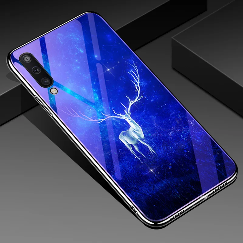 03 Чехол из закаленного стекла для samsung Galaxy A50 чехол с мягким покрытием бампер для Samung S10 Plus Lite S10E S9 A30 A20 A10 M20 Note 9 - Цвет: 03