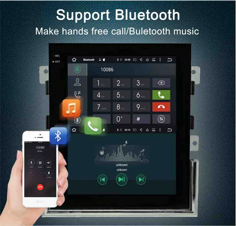 Android 8 Tesla стиль автомобиля gps навигация для Toyota Land Cruiser Prado/Lexus GX470 02-09 головное устройство Мультимедиа Радио магнитофон