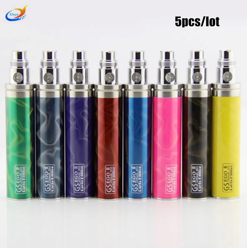 Батарея GS Ego 2200 мАч 5 шт./лот 3D электронная сигарета II батареи Ecig большой емкости