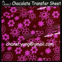 50pcs flower chocolate transfer sheetwhite lace chocolate decoration toolscake decorationdiy chocolate moldsugar stamp paper