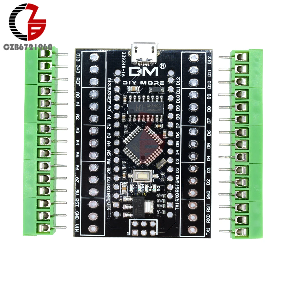 2 в 1 плата расширения Atmega328P CH340G CH340 Nano V3.0|Терминалы| |