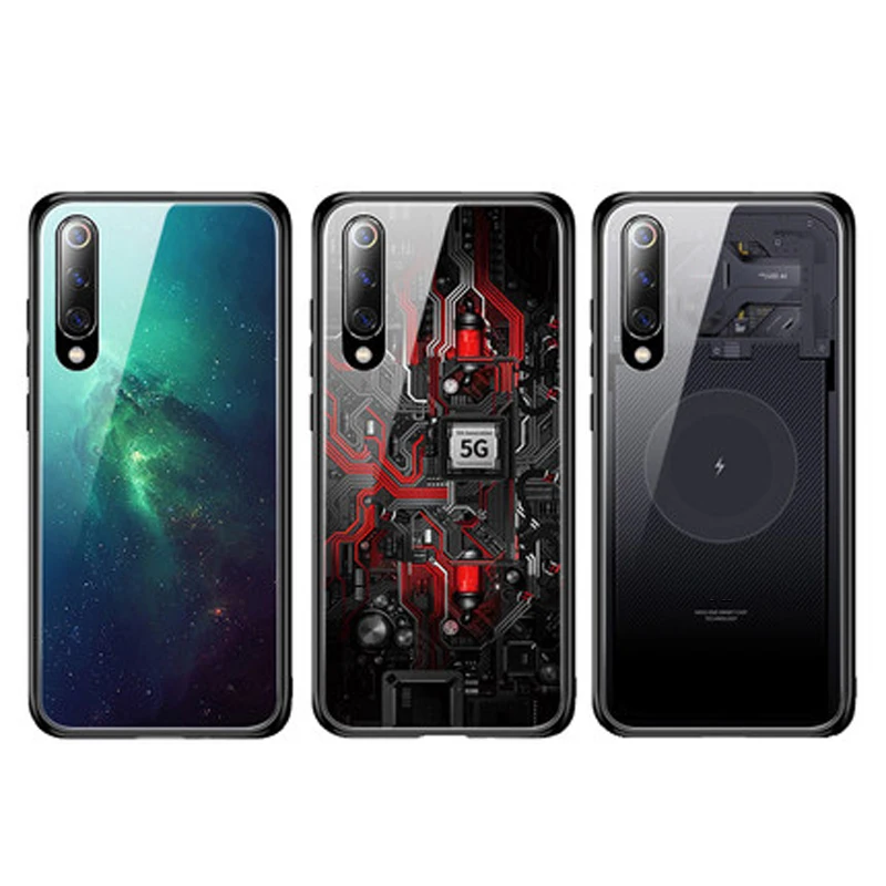 Чехол для Xiaomi Mi 9 SE закаленное стекло защита от падения задняя крышка mi9SE чехол с