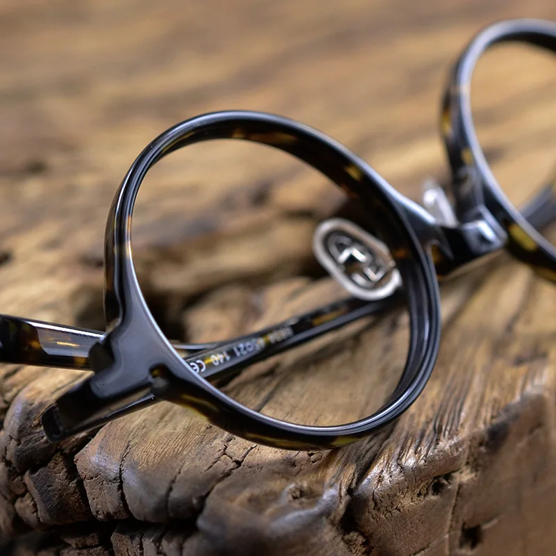 Высококачественные круглые очки ручной работы оправа для очков мужчин и женщин