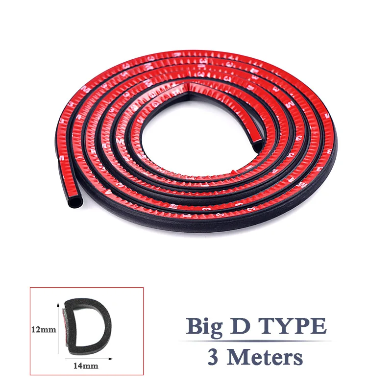 Уплотнительные ленты для двери автомобиля 3 м B Big D Z P T L J звукоизоляционная