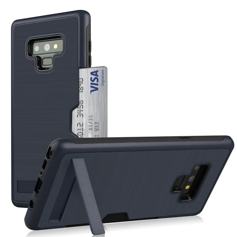 Rheinruby For Samsung Galaxy Note 9 8 S9 S8 Plus Case Shockproof Hybrid Armor Card Holder Slot Phone Back Cover |
