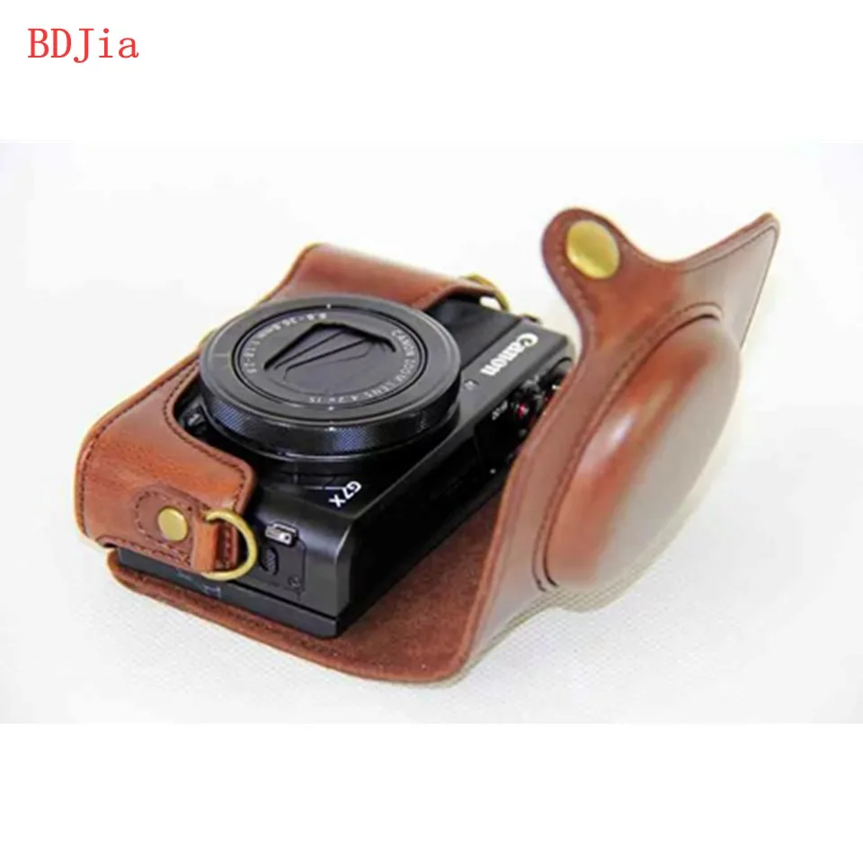 Новый чехол сумка из искусственной кожи с масляной кожей для камеры Canon powershot G7XIII