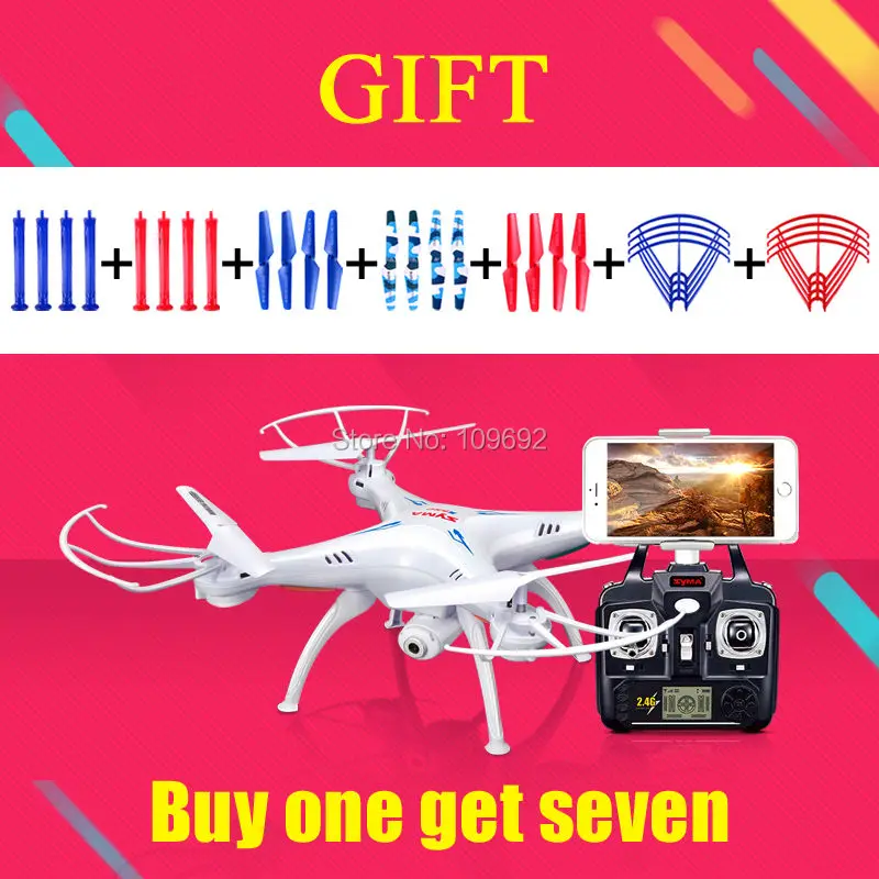 100% Оригинальный Syma X5S X5SC X5SW WIFI воздушный Радиоуправляемый квадрокоптер 2 Мп HD