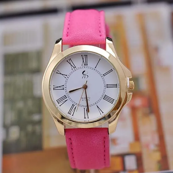 New fashion wristwatch high quality matte leather strap roman literally quartz watches women elegant luxury brand casual watches|watch twilight|watch