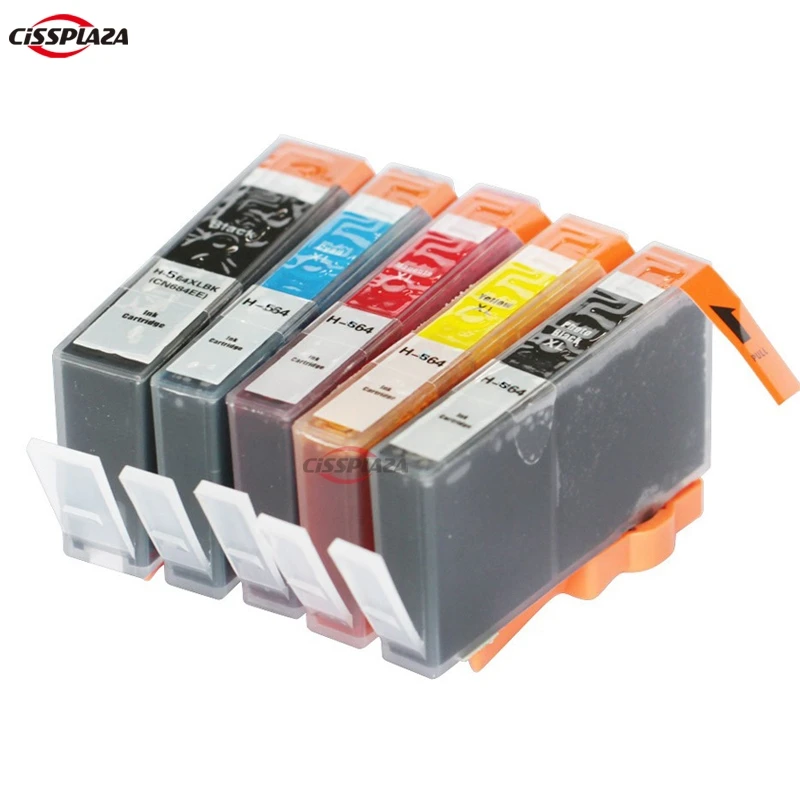 CISSPLAZA 10 x совместимый чернильный картридж для HP564 4620 5520 3520 7510 7525 D7560 B8550 C6380 C309a/g C310a