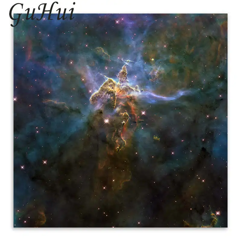 Современная космическая Вселенная Галактика пейзаж звезда Туманность холст