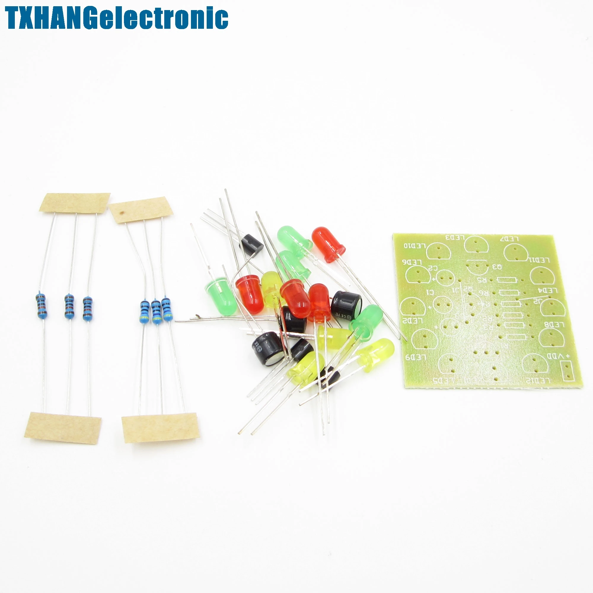 Красный набор для самостоятельной сборки Набор круглых ламп 12 шт. светодиодное