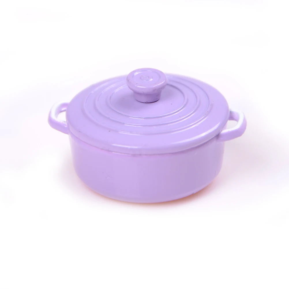 1:12 мини горшок котёл сковородка с крышкой кукольный домик аксессуары