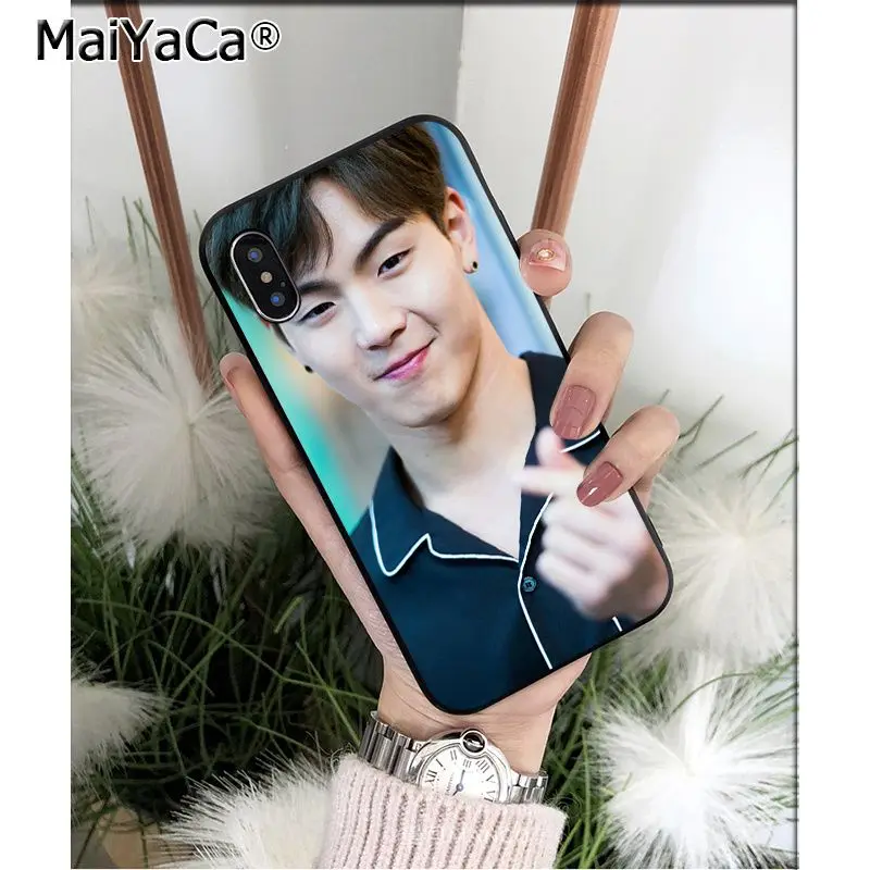 Мягкий черный чехол для телефона MaiYaCa KOPO MONSTA X из ТПУ Apple iPhone 8 7 6 6S Plus XS MAX 5 5S SE XR |