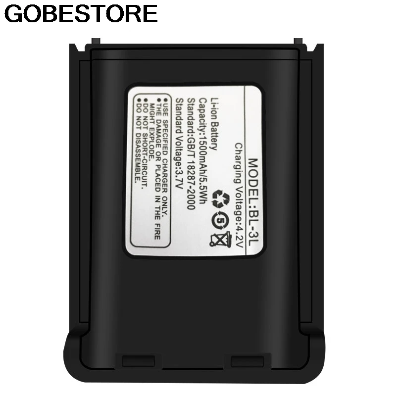 Батарея Оригинальный BaoFeng UV 3R + 3 7 V 1500 мА/ч литий ионный аккумулятор для Baofeng UV3R иди