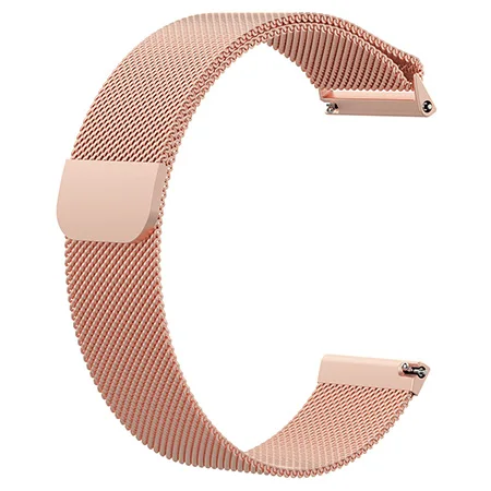 rose gold Ремешок для часов, Миланская петля, магнитный Нержавеющая сталь ремешок для Fitbit Versa/versa lite Смарт ремешок для наручных часов, ремешок на запястье для Fitbit Versa 2 Correa - Цвет: rose gold