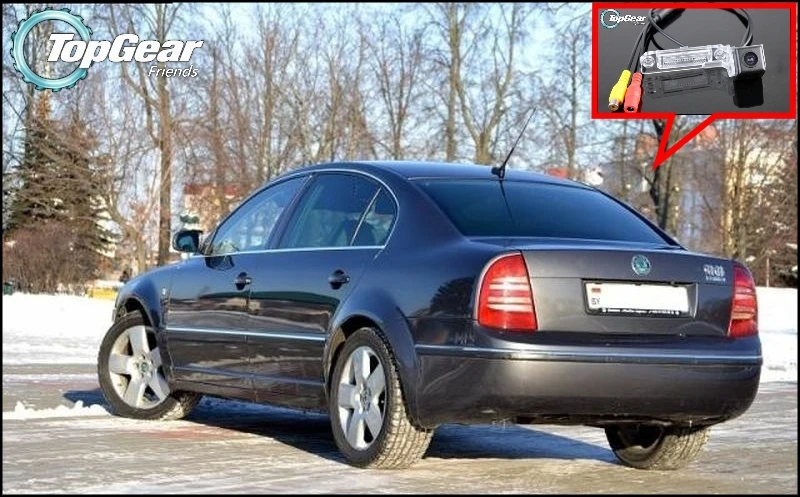 

Автомобильная камера для Skoda Superb Super B, Высококачественная задняя камера заднего вида для TOPGEAR Fans, CCD + RCA, 2002 ~ 2008