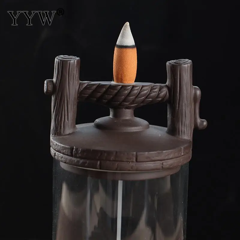 Цилиндрическая горелка для благовоний в виде дракона керамическая подставка