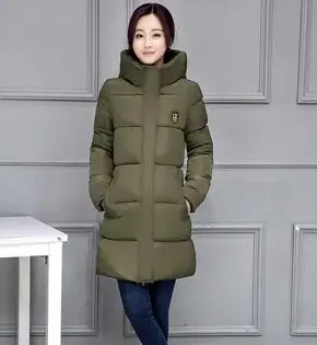 Зимняя теплая Женская хлопковая куртка с капюшоном 2020 Новая модная однотонная