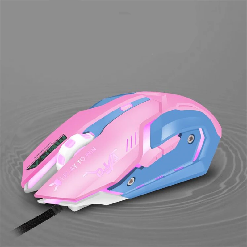 OW 6 кнопок игровая дышащая мышь с подсветкой D. VA Reaper проводная USB компьютерная для