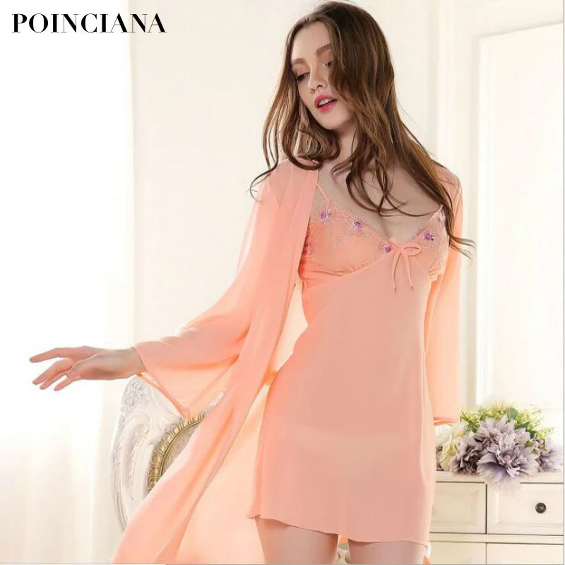 Женская ночная рубашка с длинным рукавом для дома|long sleeve robe|robe clothingsleeping gowns for women |