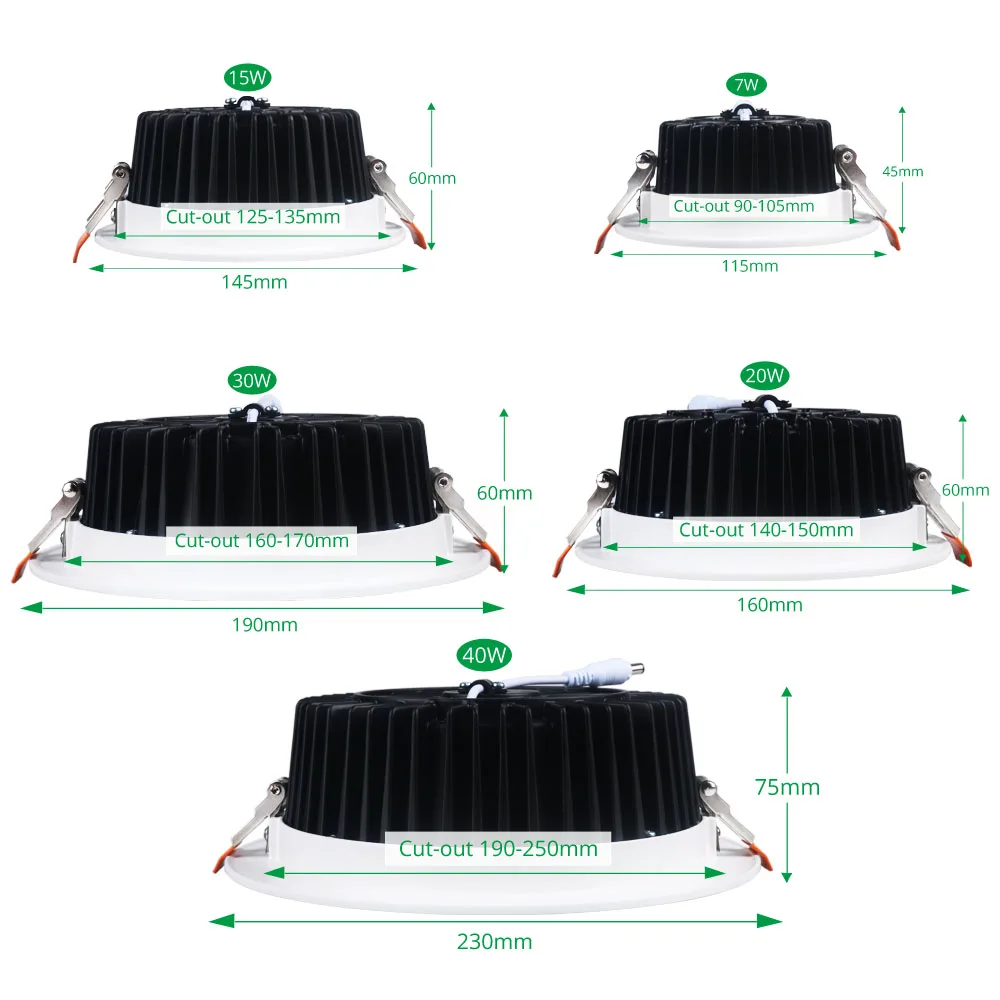 Светодиодный светильник фойе кухонная столовая встроенный точечная лампа 7 Вт 15