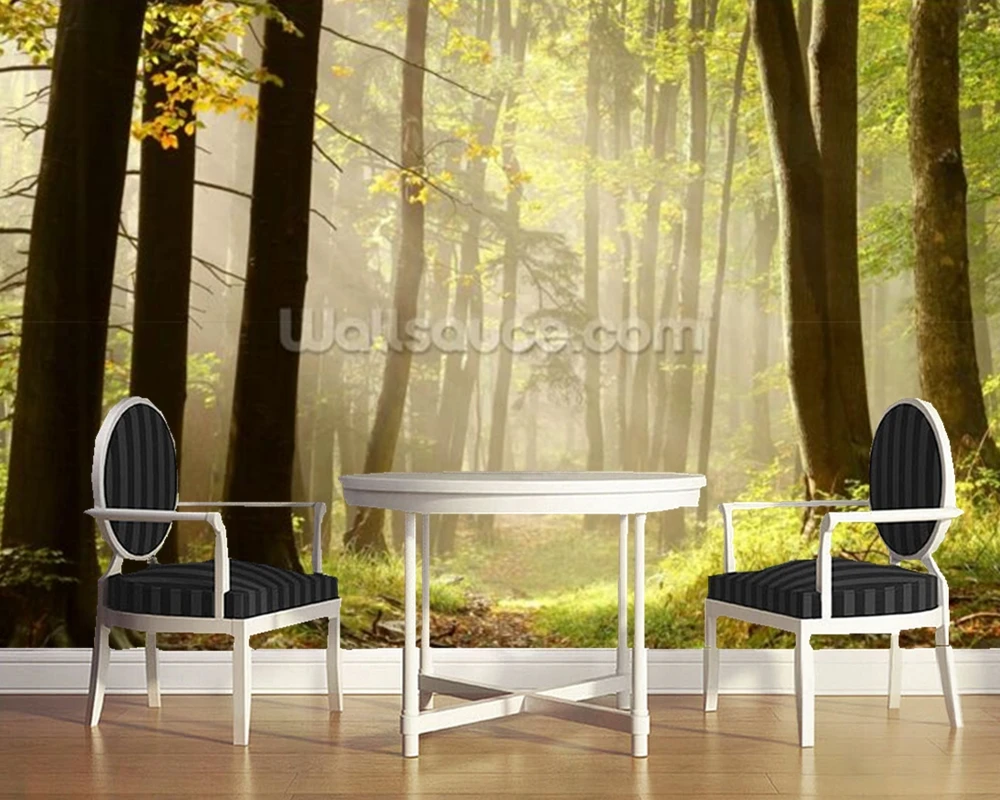 Custom forest wallpaper Forest Pathway natural mural for living room bedroom bar KTV background home decoration | Обустройство дома