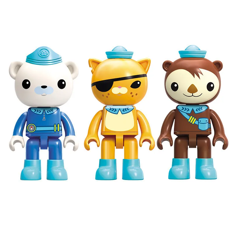 Просветить 3707 395 шт. Осьминог Подкова Краб Мультфильм Octonauts крупный самолет