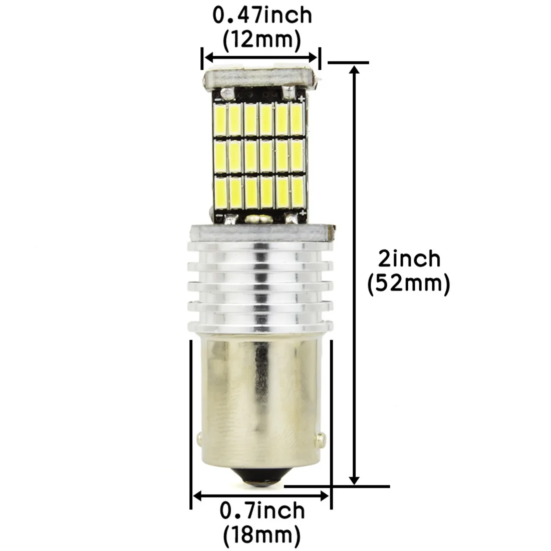 Safego 10x1156 BA15S 4014 45SMD Светодиодный лампочки для поворотный сигнал заднего хода обратный конец света Яркий белый 6000 K