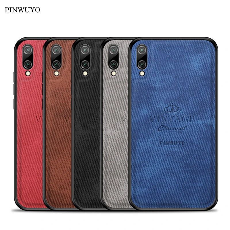 

For Huawei Enjoy 9 Cover Vintage Case Pu Leather PC Hard Cover For Huawei Y7 Pro 2019 Fitted Cases For Huawei Y7 Pro 2019 Shell
