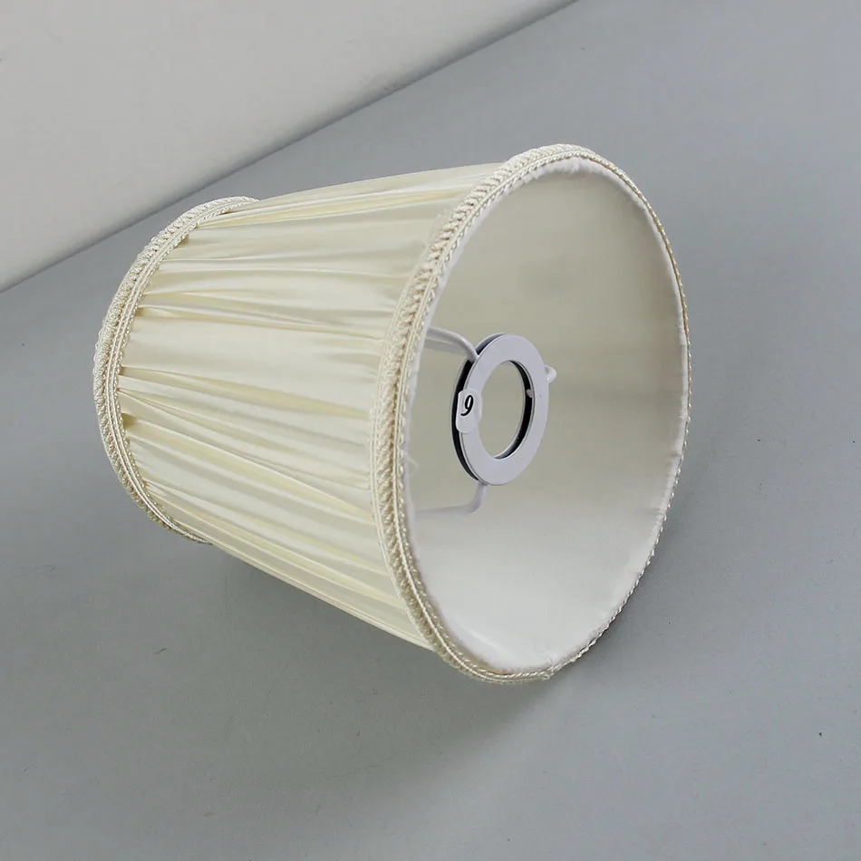 Высококачественные тканевые Абажуры для ламп белого цвета диаметром 15 5 см/6 1