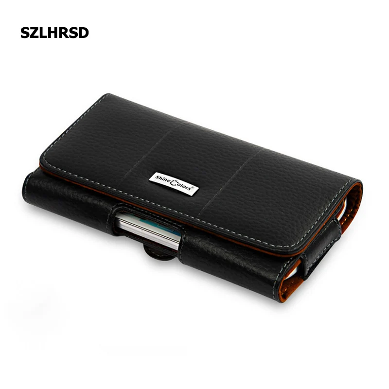 SZLHRSD Genuine Leather Belt Clip Pouch Cover Case for Samsung Galaxy Note 9 S8 S9 S7 Phone Wallet Pouch Ulefone S1 Doogee X70