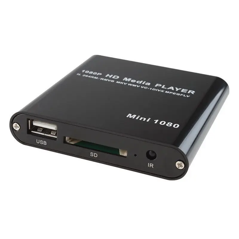 Мини HD 1080P SD USB мультимедийный плеер для HDMI/AV/MMC MKV AVI Blue-ray фильмов с европейской