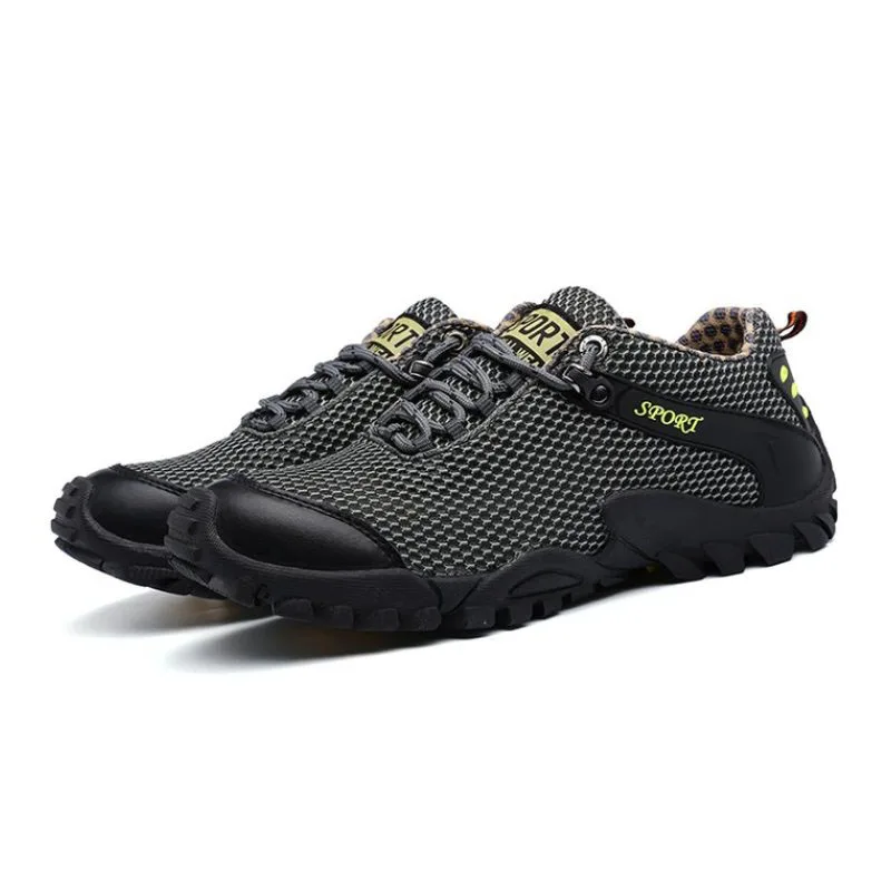 RizaBina Concise Men Casual Shoes Mesh Breathable Lace Up Sneakers Fashion Outdoor Leisure Male Footwear Size 38-44 | Обувь