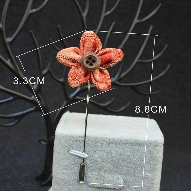 Mdiger букет с цветами нагрудные штырьки для мужчин кнопка костюма Броши из ткани