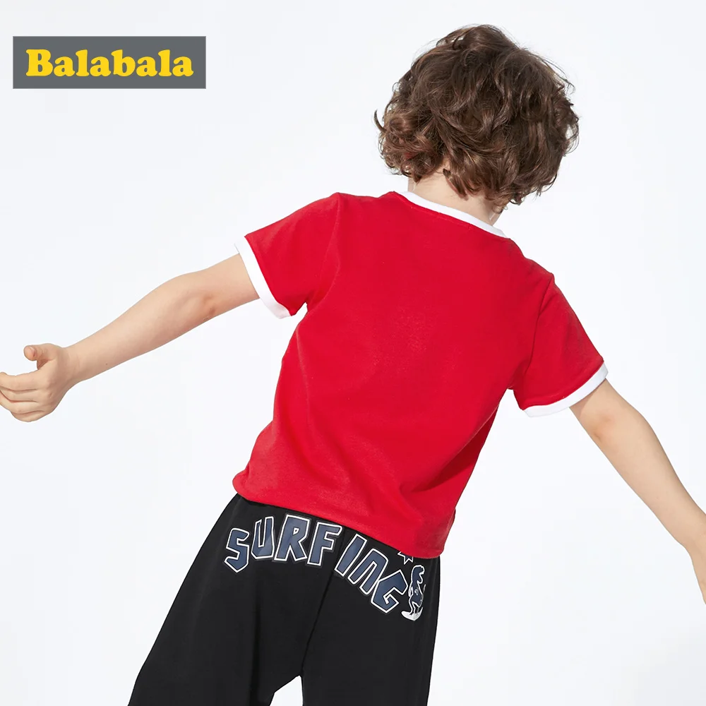 Детская хлопковая футболка BalabalaChildren летняя с коротким рукавом для мальчиков