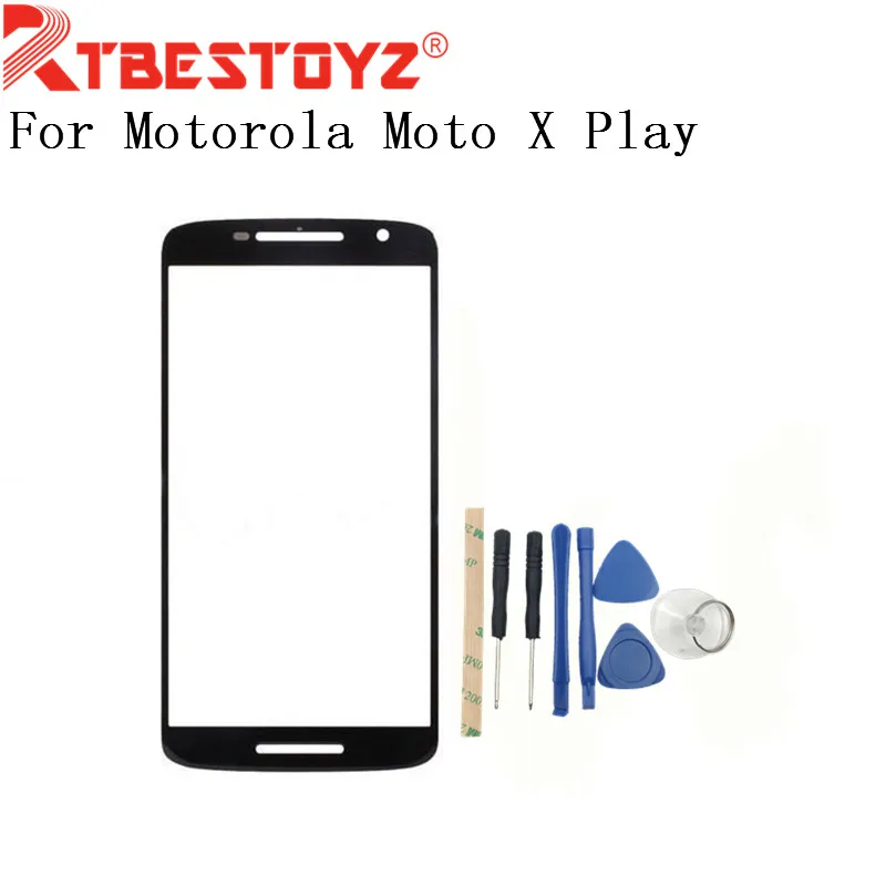 Запасная часть RTBESTOYZ передняя внешняя стеклянная линза панель для Motorola Moto X Play XT1562