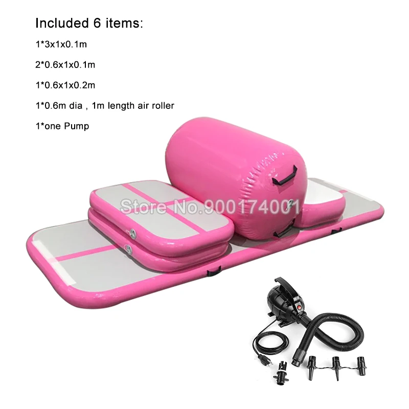 

Free Shipping Free Pump A Set (6 pieces)Air Sealed Inflatable Air Tumble Track For Sale Inflatable bouncers Air track Gymnastic
