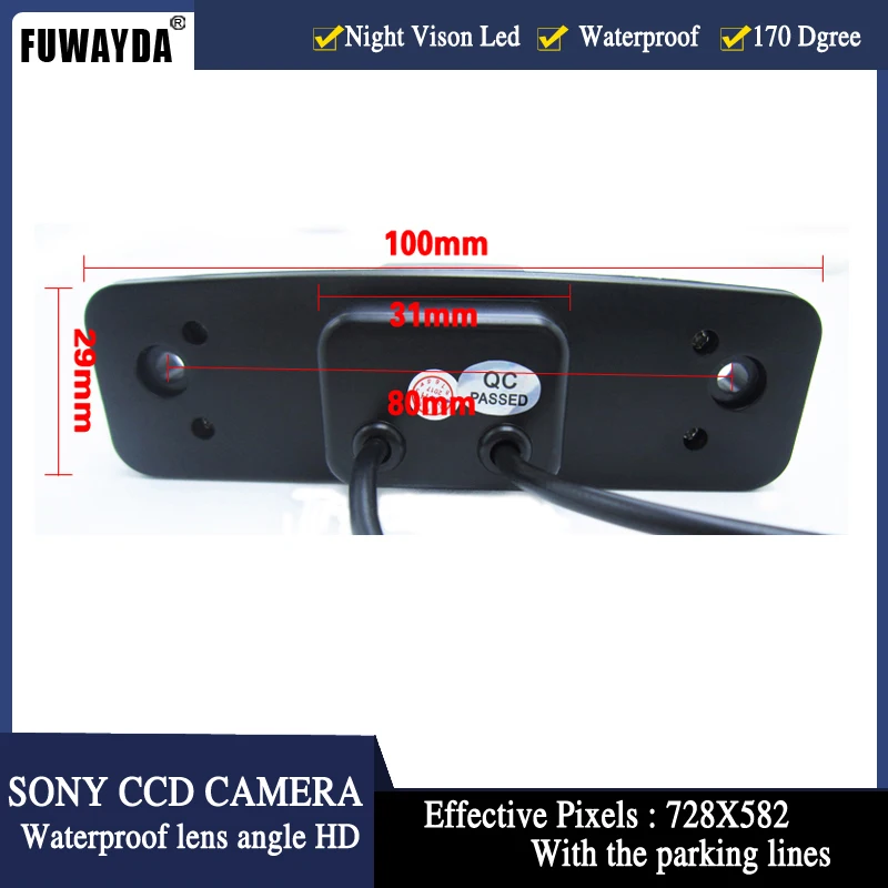 Автомобильная камера заднего вида FUWAYDA SONY CCD с направляющей камерой для SUBARU