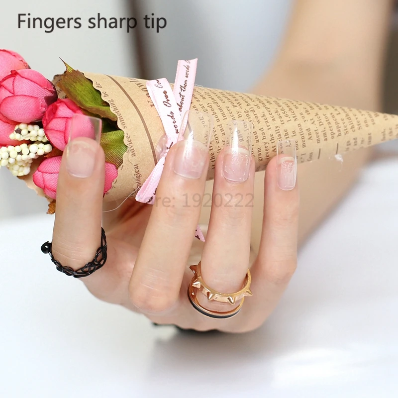 Модный красивый яркий цвет ногтей 2020 наименование длинной длины 20 шт нежный