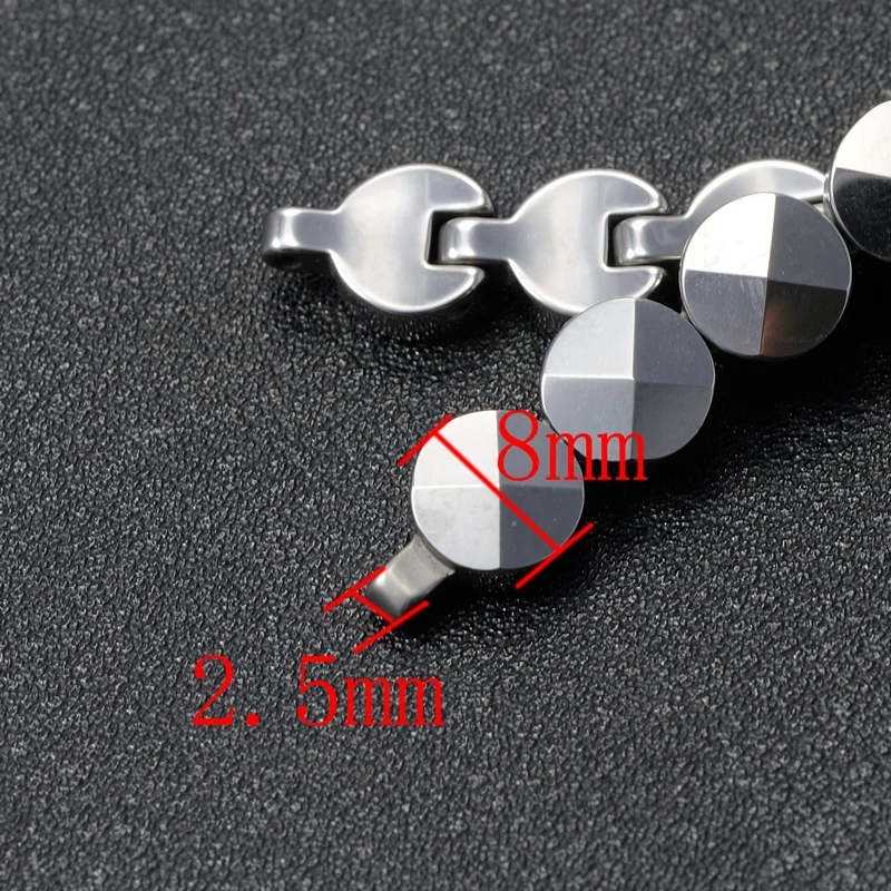 carty tungsten steel strap band convex female 8mm 2.5 mm wide hand chain | Наручные часы
