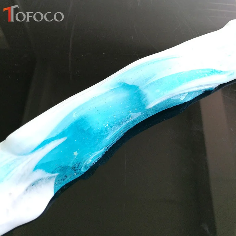 TOFOCO Новая прозрачная слизь синяя волна DIY Slime Box игрушки для детей кристальная