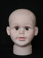 40 5cm unbreakable pe realistic baby mannequin dummy head kid manikin head for hat display